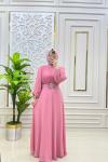 Defile Elbise Pembe